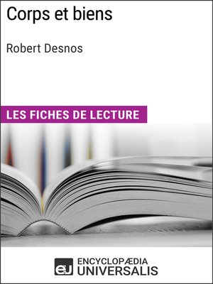 cover image of Corps et biens de Robert Desnos